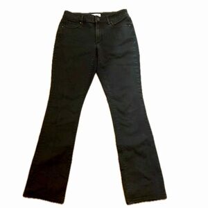 Women's 6 / 28 black bootcut jeans. Sold by Ann Taylor The Loft